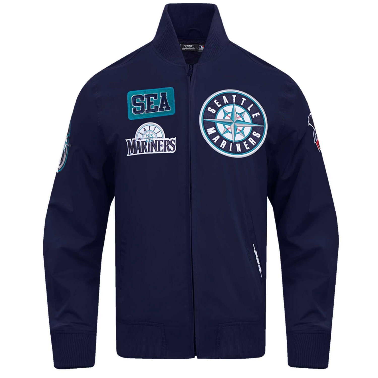 Pro Standard Seattle Mariners Area Code Twill Full-Zip Jacket - view number 3