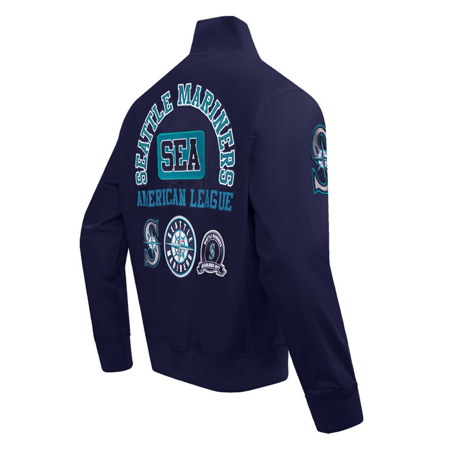 Pro Standard Seattle Mariners Area Code Twill Full-Zip Jacket - view number 4