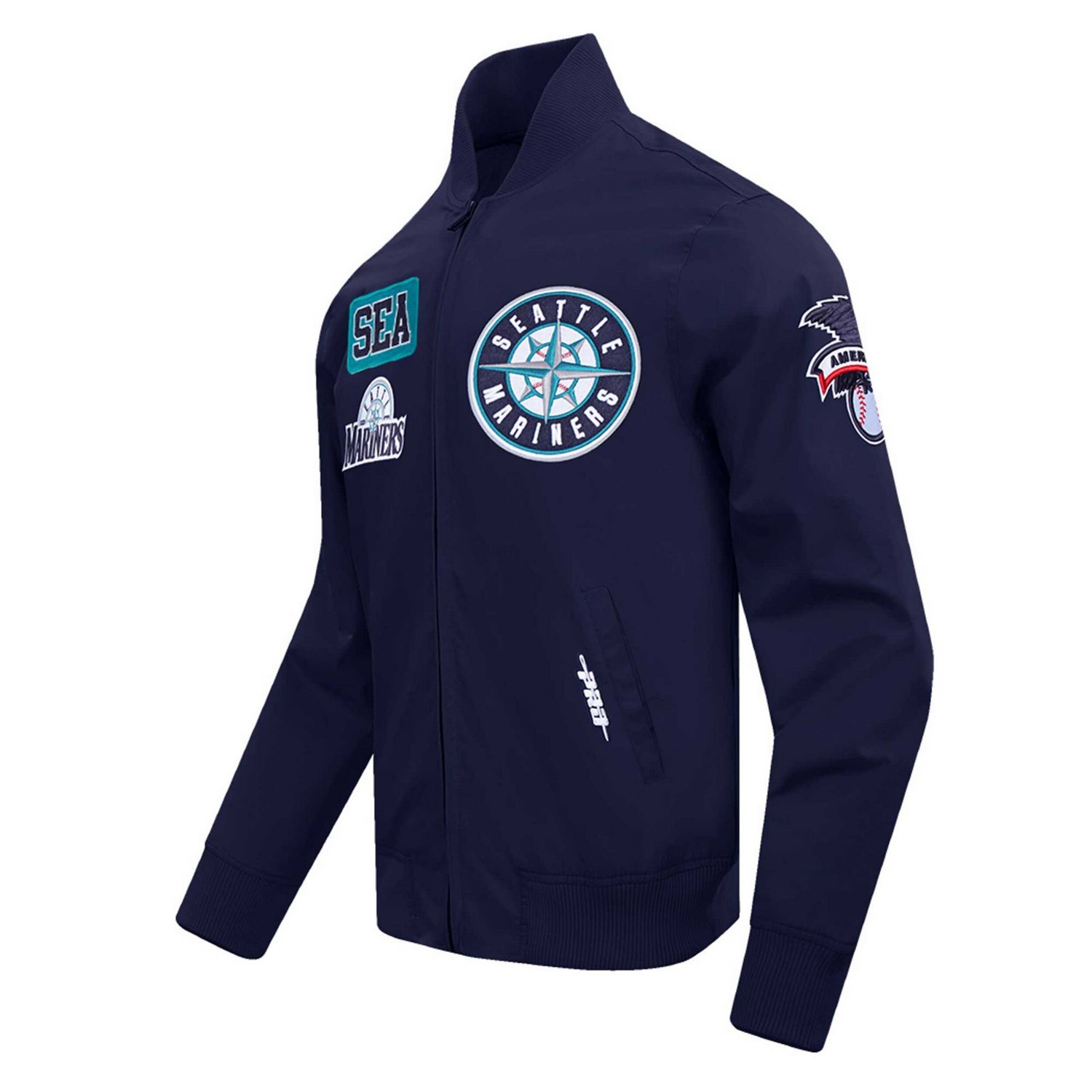 Pro Standard Seattle Mariners Area Code Twill Full-Zip Jacket - view number 2