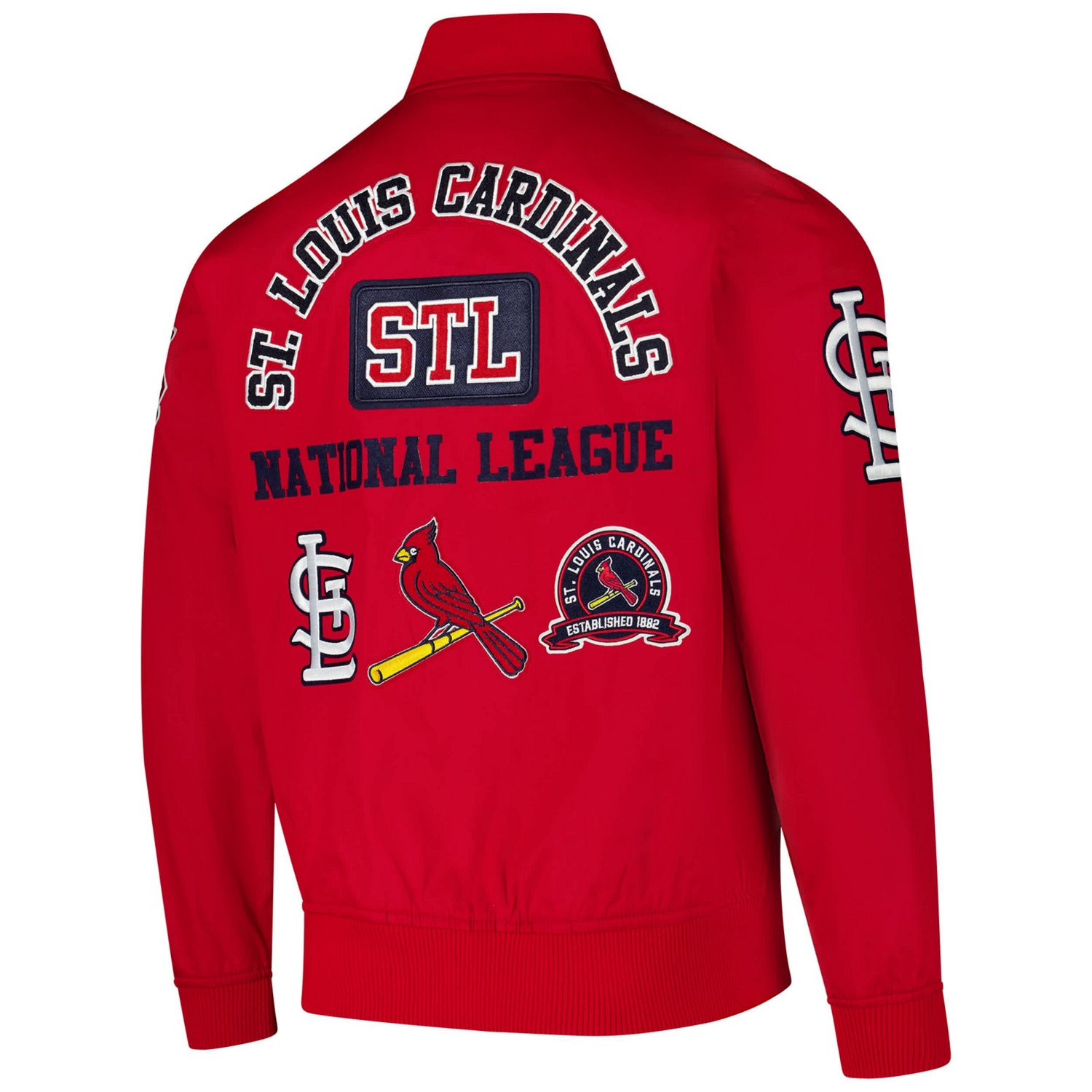 Pro Standard St Louis Cardinals Area Code Twill Full-Zip Jacket