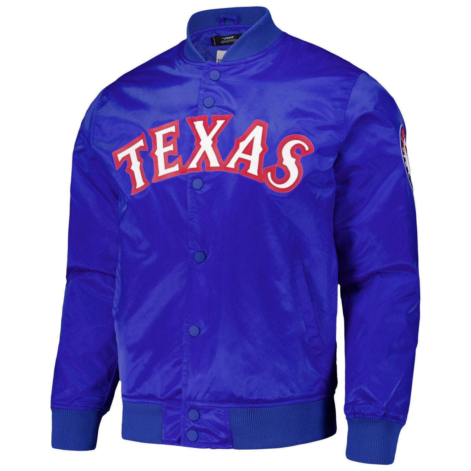 Pro Standard Texas Rangers Wordmark Satin Full-Snap Jacket - view number 2