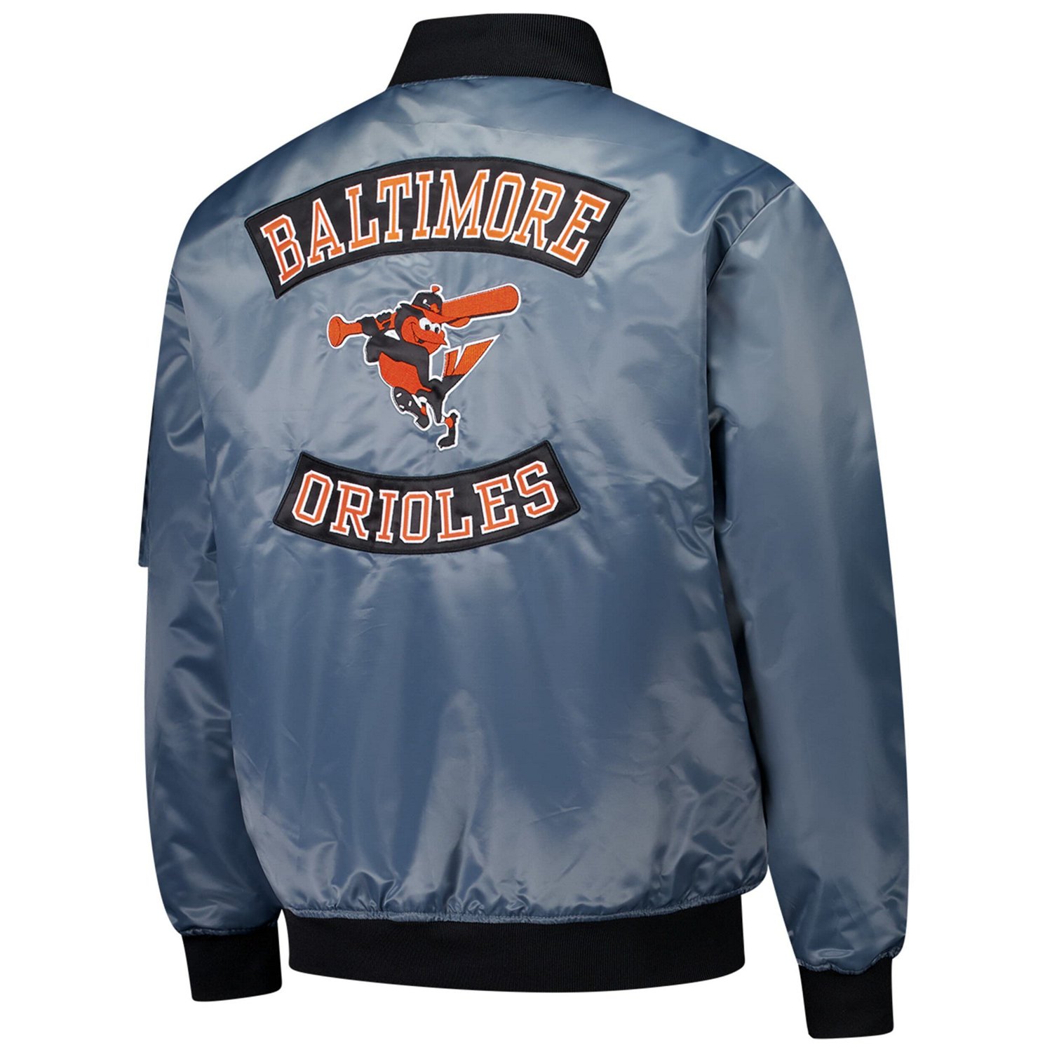 Profile Baltimore Orioles Big  Tall Full-Zip Bomber Jacket - view number 3