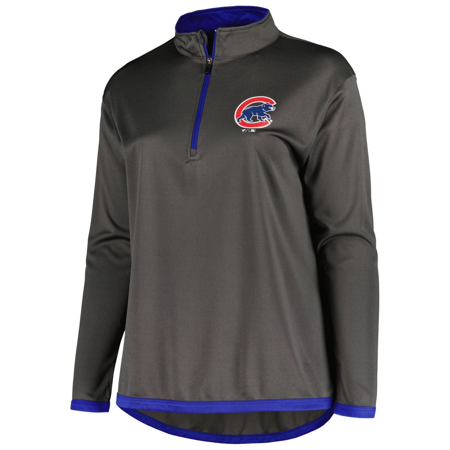 Profile Chicago Cubs Plus Size Quarter-Zip Jacket - view number 2