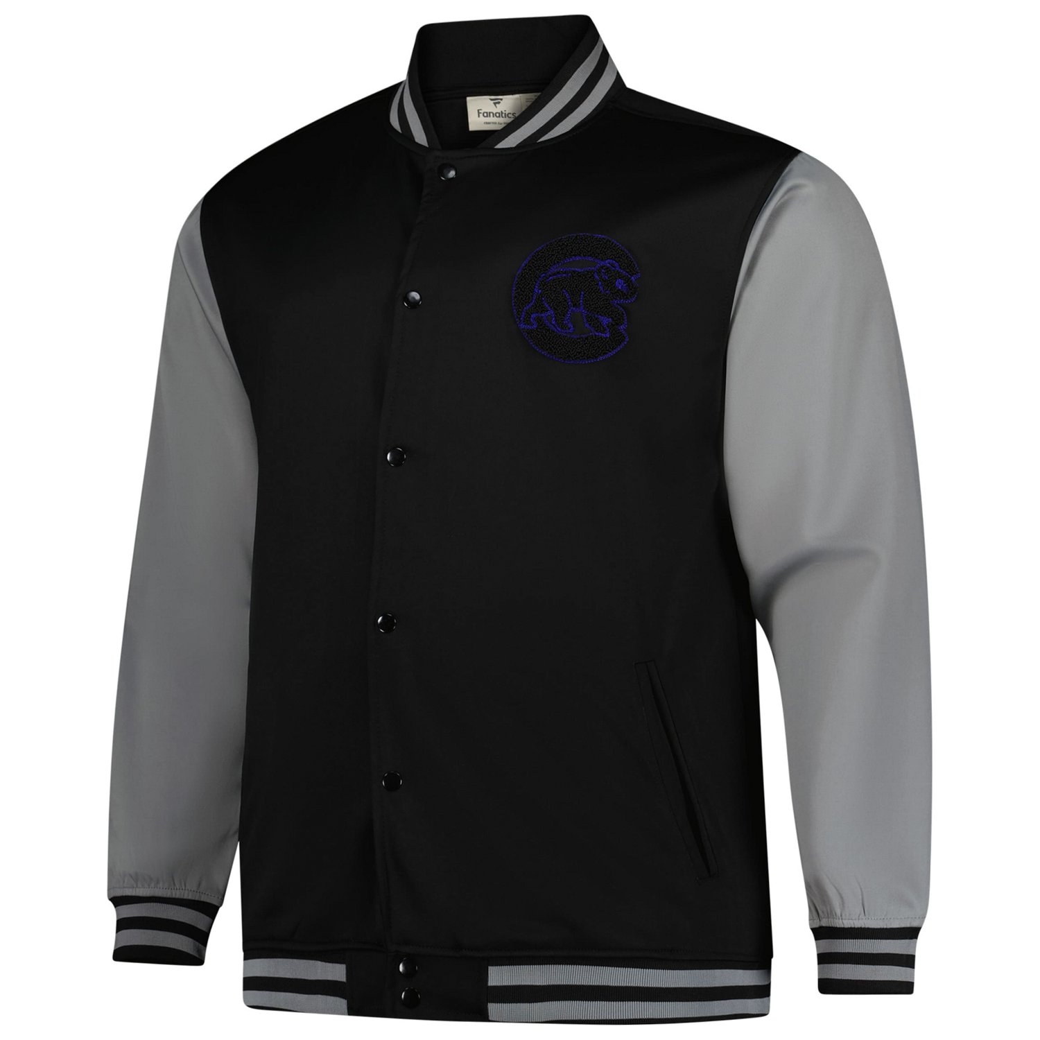 Profile Gray Chicago Cubs Full-Snap Varsity Jacket