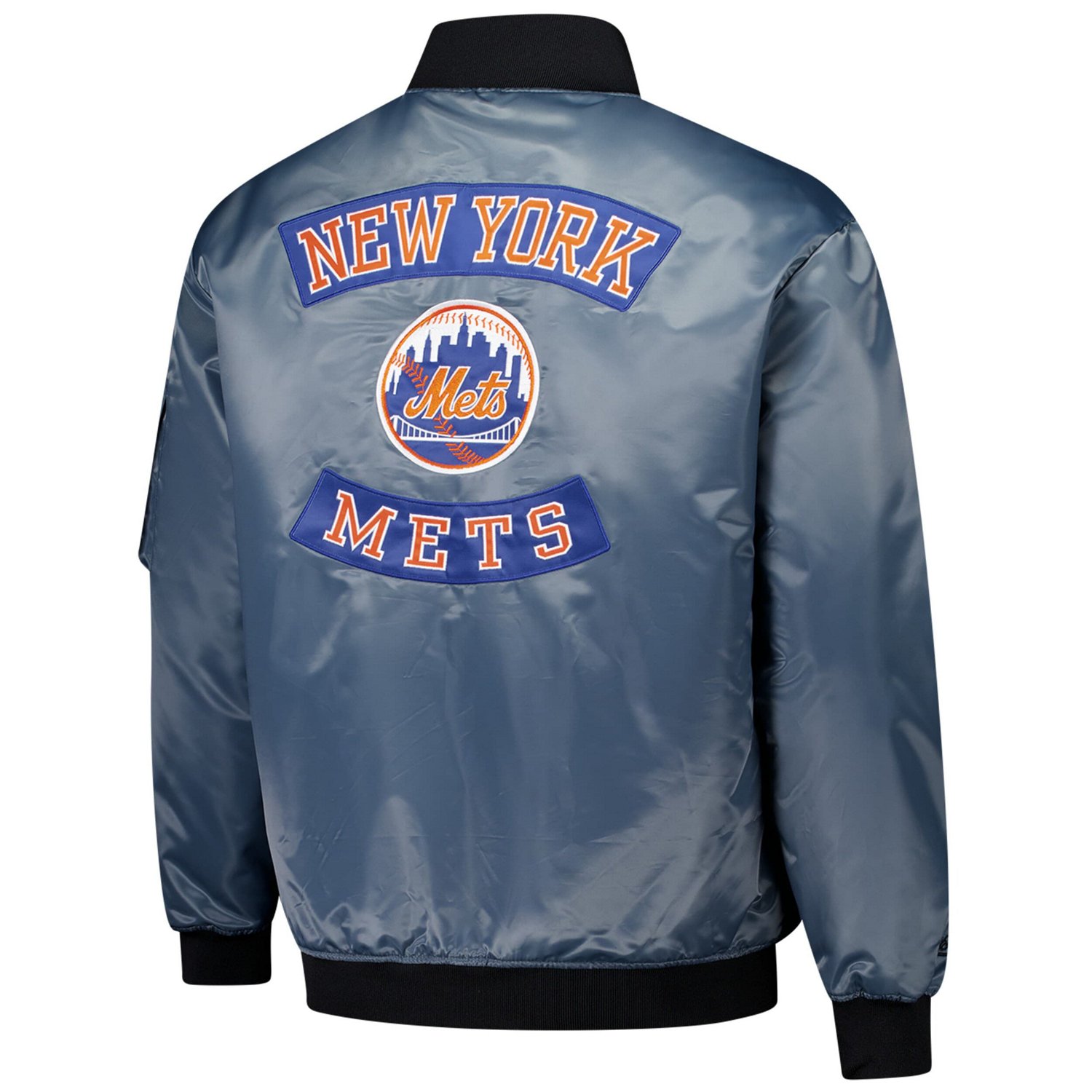 Profile New York Mets Big  Tall Full-Zip Bomber Jacket - view number 3