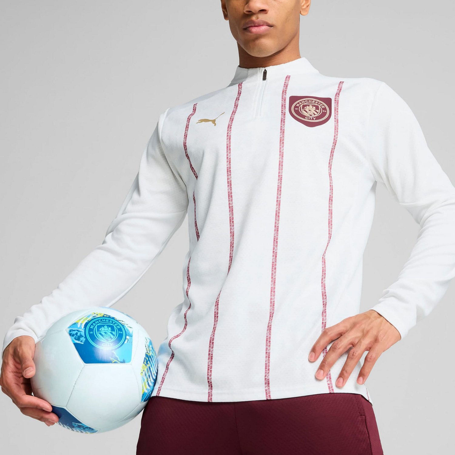 Puma Manchester City 2024 25 Pre-Match Quarter-Zip Top - view number 4