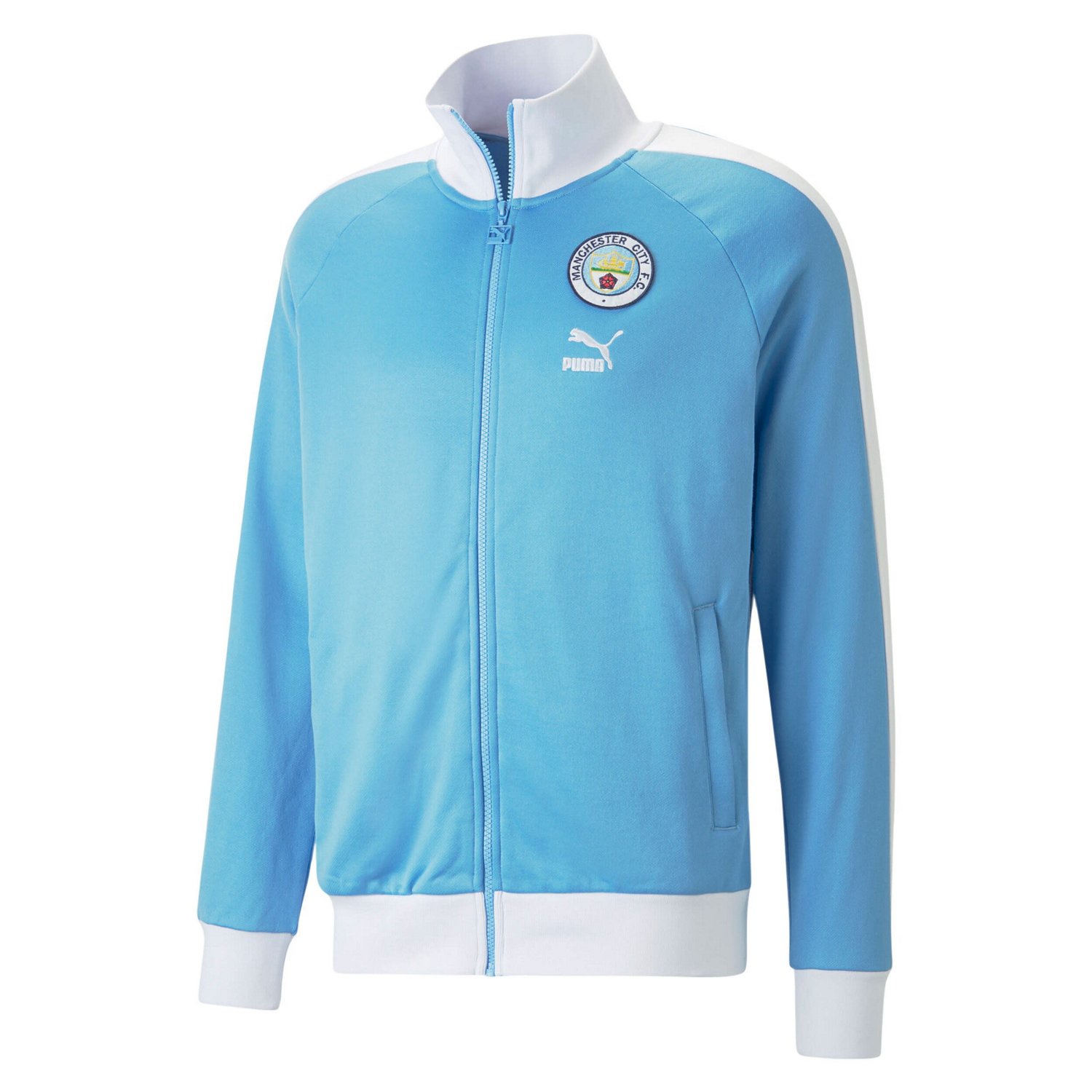 Puma Sky Manchester City ftblHeritage T7 Raglan Full-Zip Track Jacket - view number 2