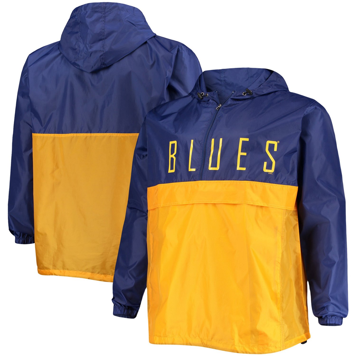 St Louis s Big  Tall Anorak Half-Zip Pullover Hoodie