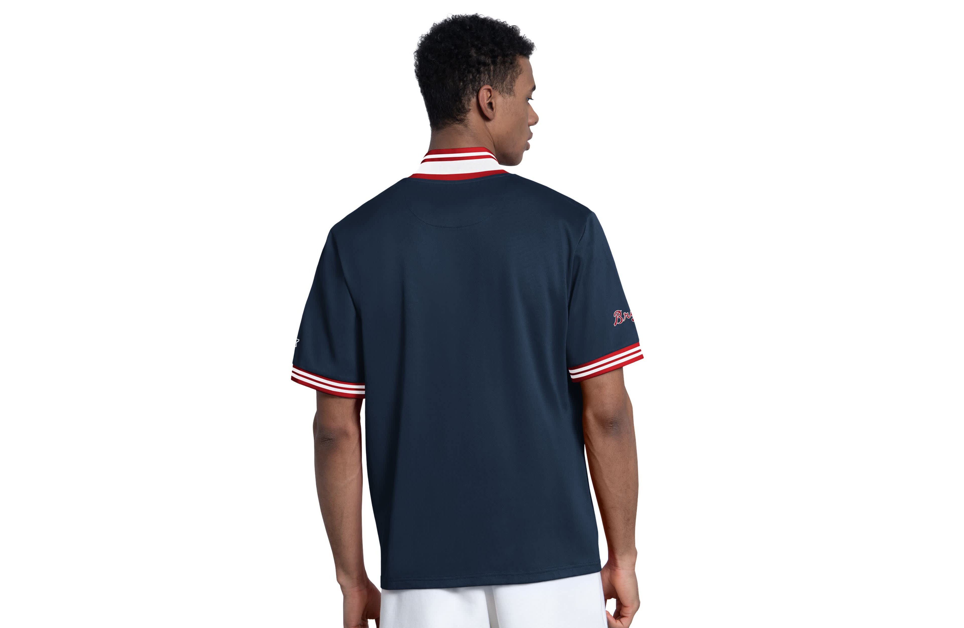 Starter Atlanta Braves Button-Up Short Sleeve Jacket