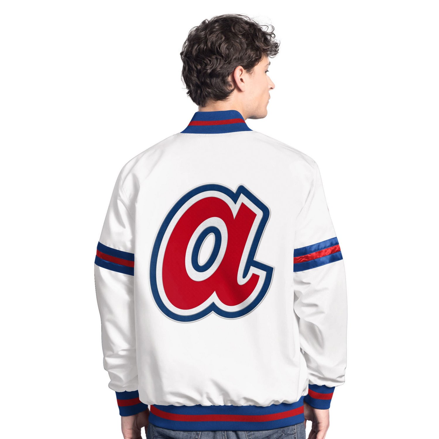 Starter Atlanta Braves Cooperstown Scout Full-Snap Varsity Jacket - view number 2