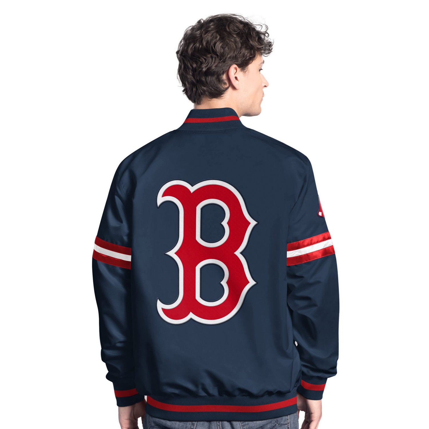 Starter Boston Red Sox Scout Full-Snap Varsity Jacket