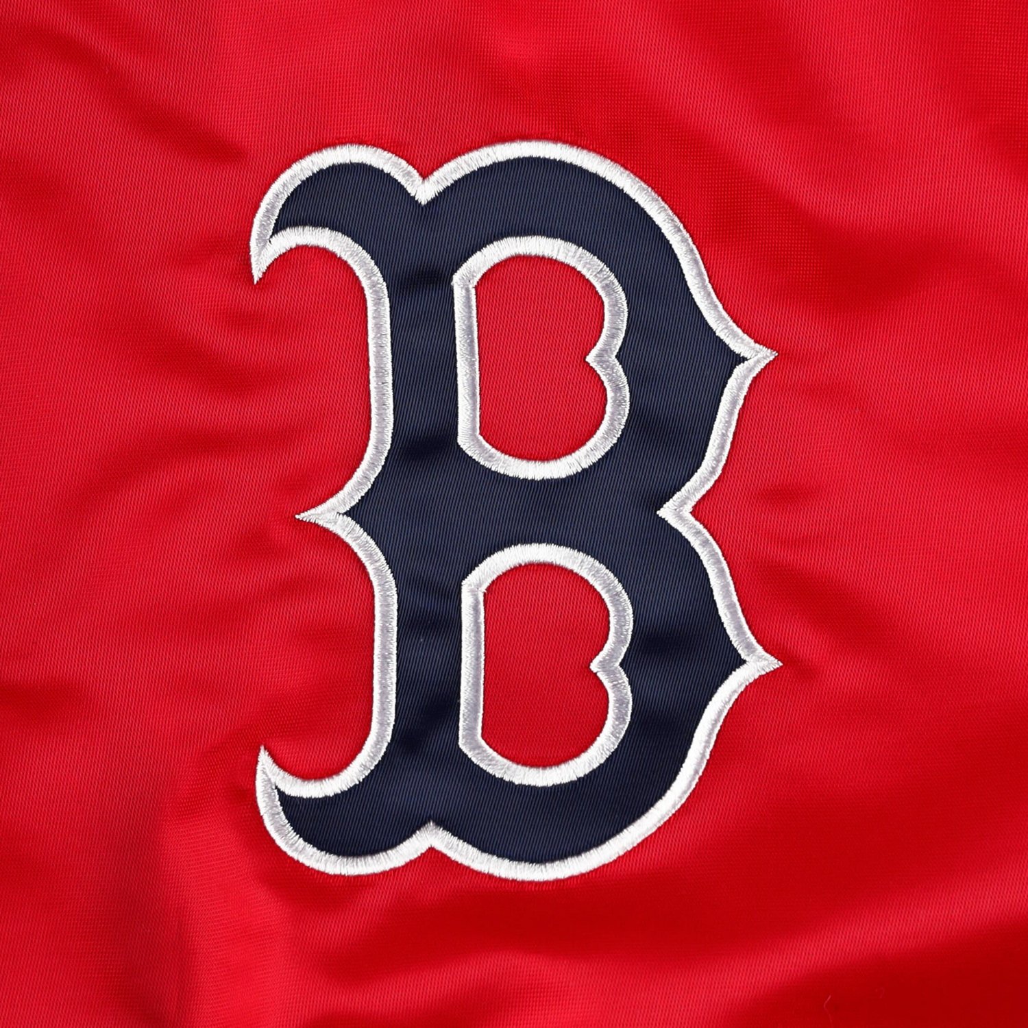 Starter Boston Sox Pick  Roll Satin Varsity Full-Snap Jacket