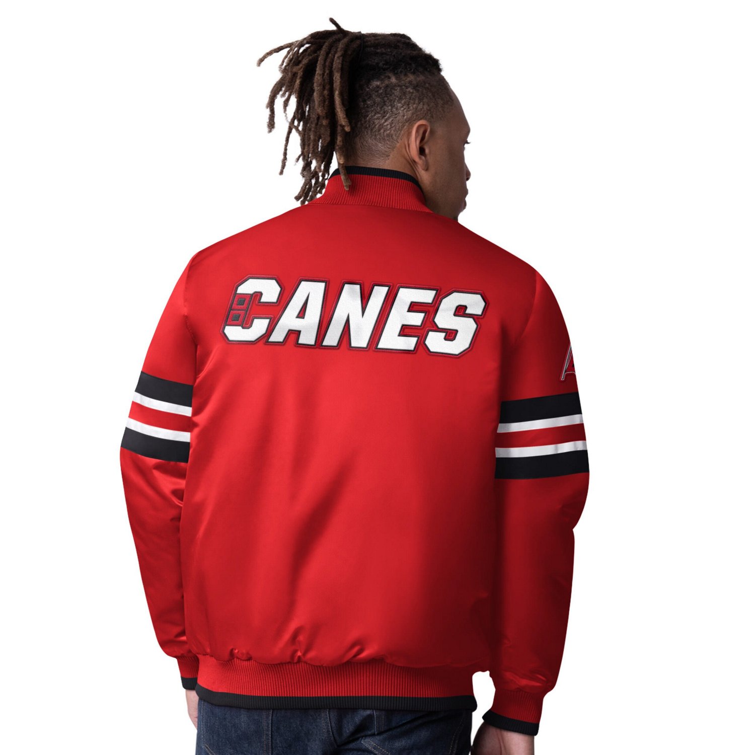 Starter Carolina Hurricanes Scout I Full-Snap Varsity Jacket - view number 2