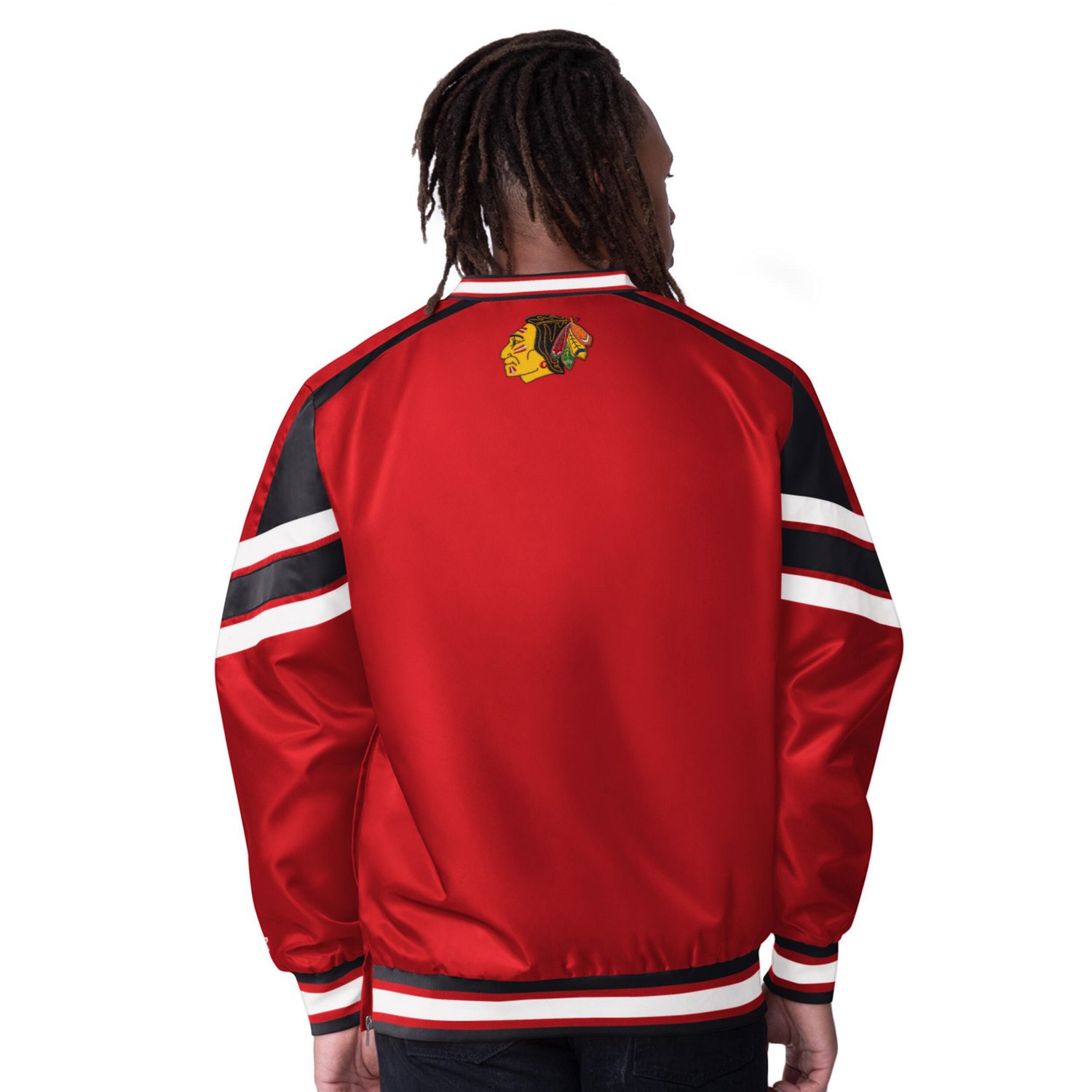 Starter Chicago Blackhawks Reliver I V-Neck Pullover Jacket                                                                      - view number 2