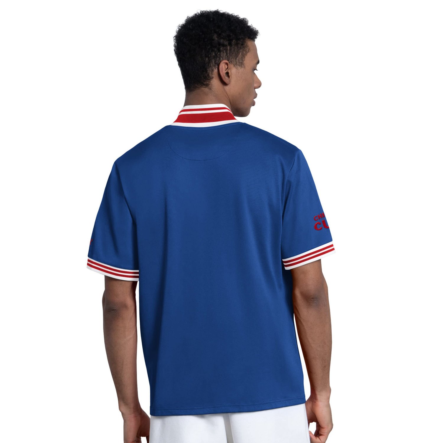 Starter Chicago Cubs Button-Up Short Sleeve Jacket