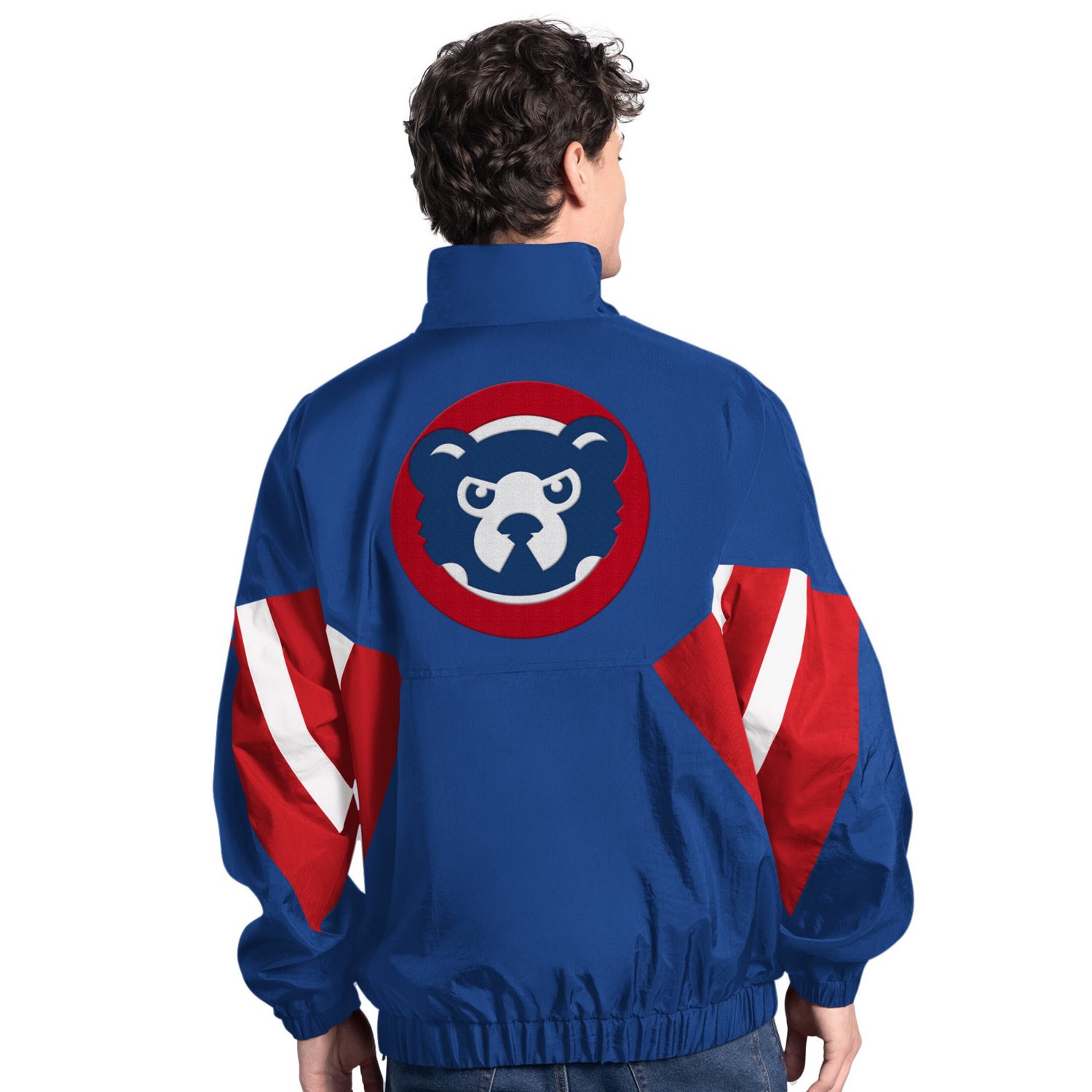 Starter Chicago Cubs Cooperstown Chief Half-Zip Pullover - view number 2