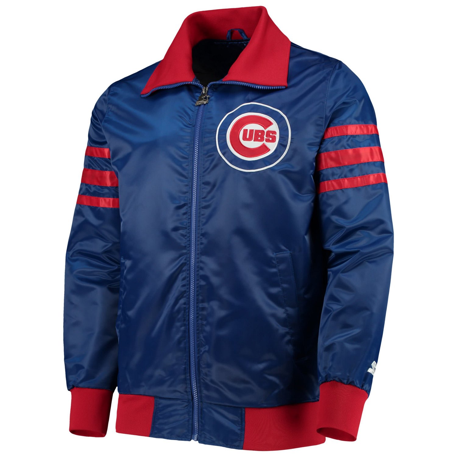 Starter Chicago Cubs The Captain II Full-Zip Varsity Jacket