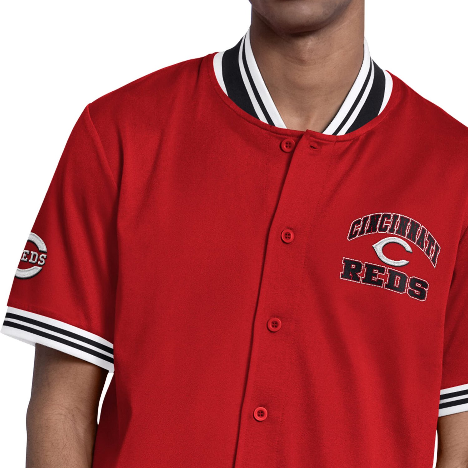 Starter Cincinnati s Button-Up Short Sleeve Jacket - view number 3