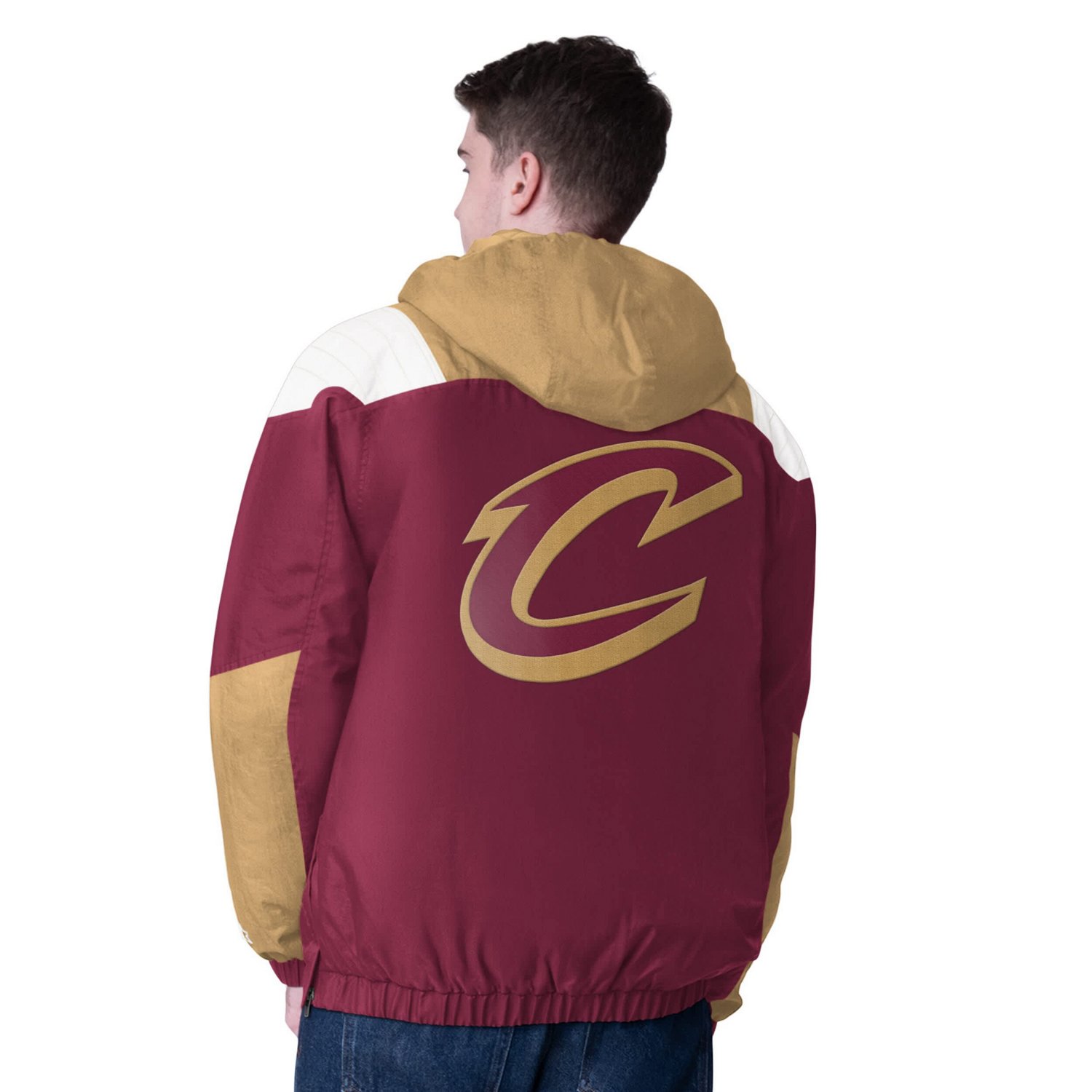 Starter Cleveland Cavaliers Charger Half-Zip Pullover Jacket - view number 2