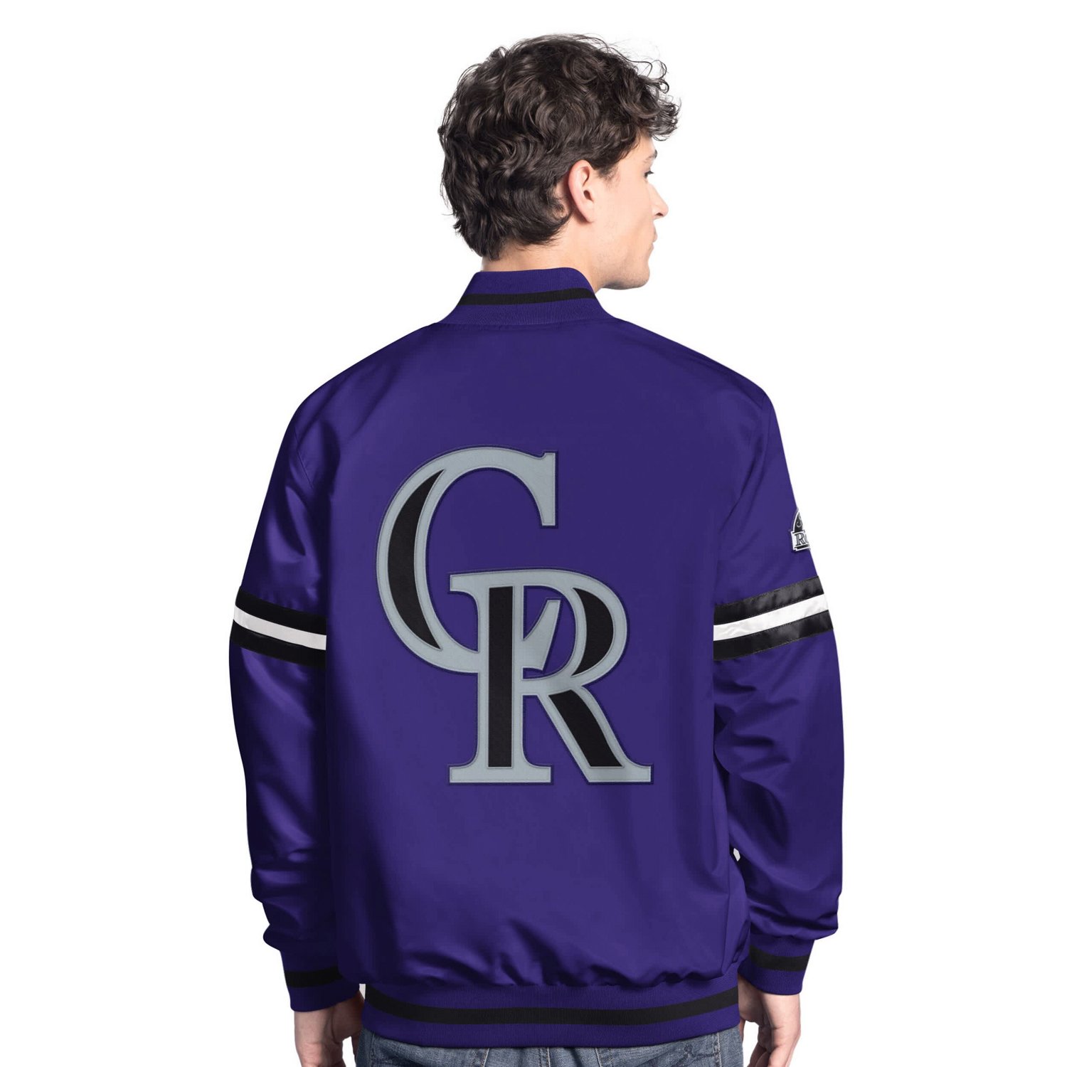 Starter Colorado Rockies Scout Full-Snap Varsity Jacket - view number 2