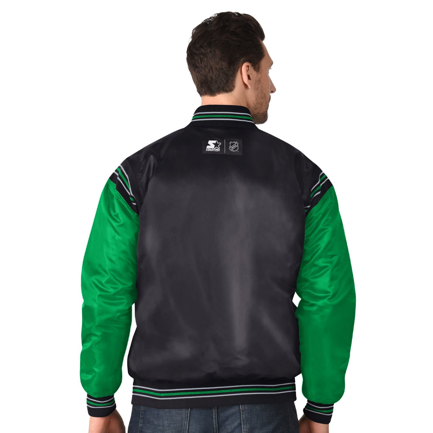 Starter Dallas Stars 2024 NHL Global Series Full-Snap Varsity Jacket                                                             - view number 2