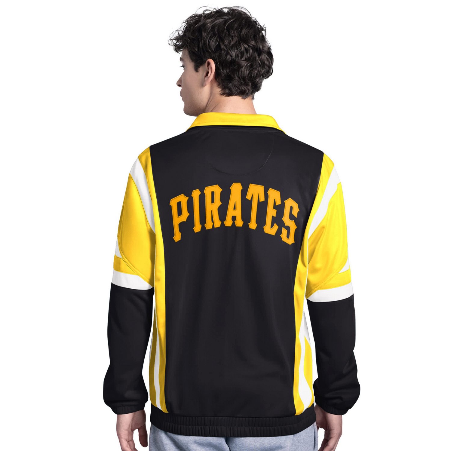 Starter Gold Pittsburgh Pirates Contender Tricot Full-Zip Track Jacket - view number 2