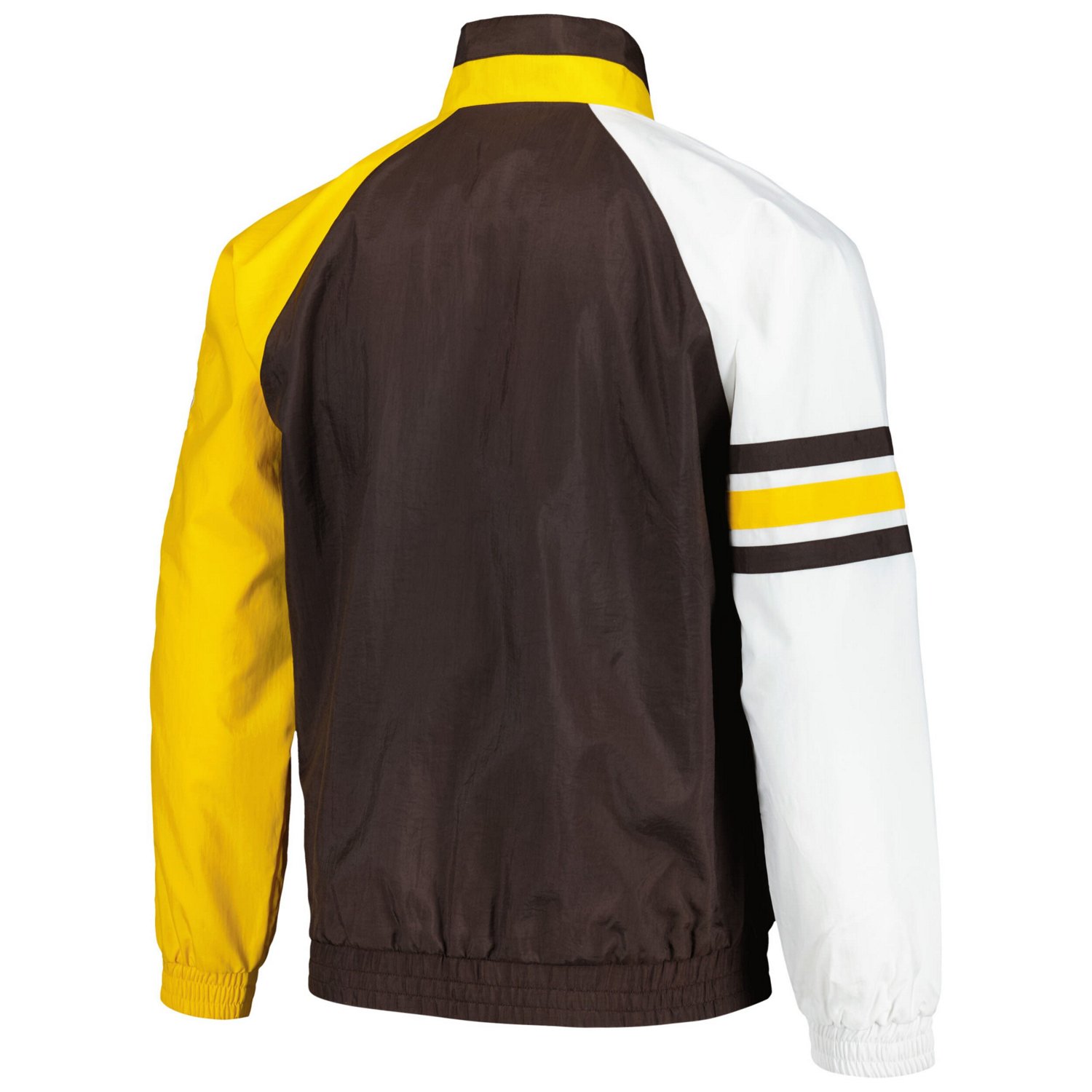 Starter Gold San Diego Padres Elite Raglan Half-Zip Jacket - view number 3