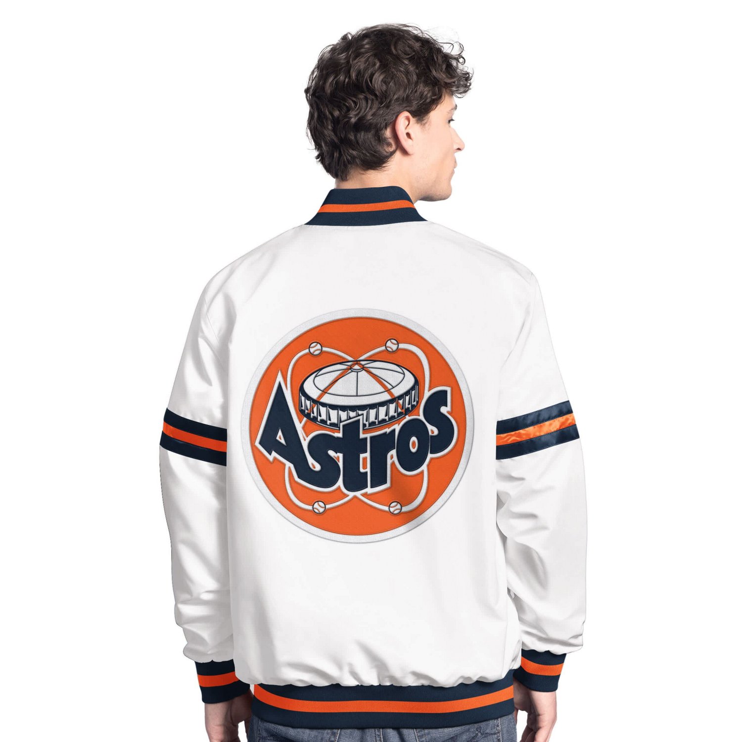 Starter Houston Astros Cooperstown Scout Full-Snap Varsity Jacket                                                                - view number 2