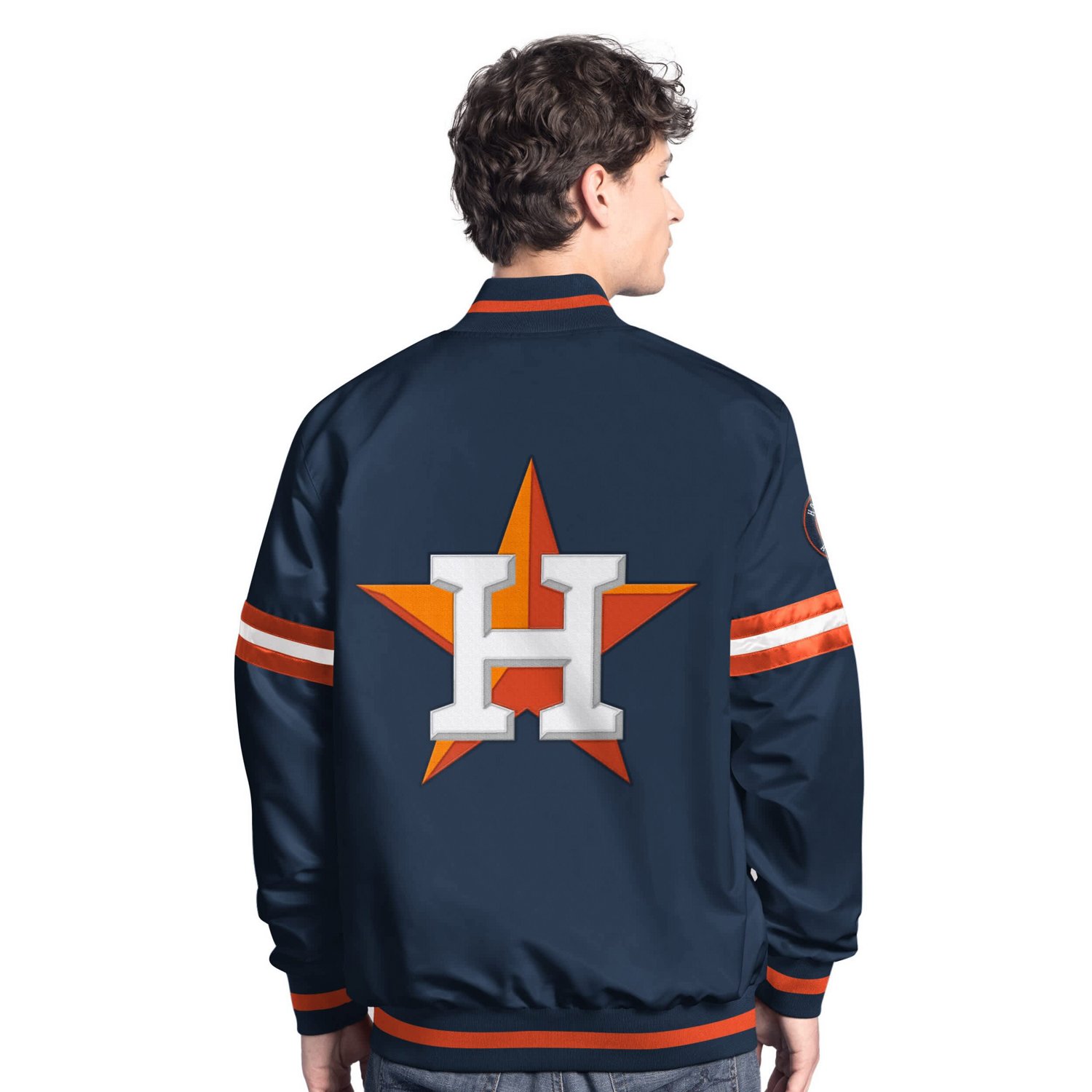 Starter Houston Astros Scout Full-Snap Varsity Jacket