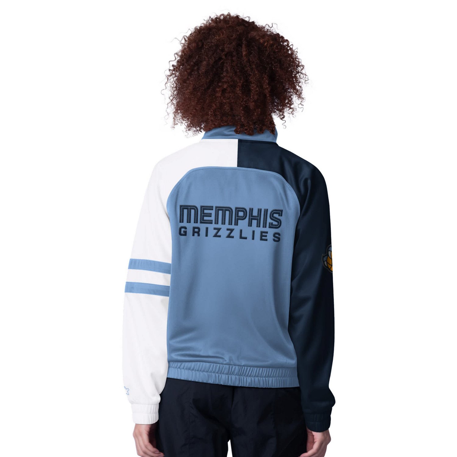 Starter Light Memphis Grizzlies Line Up Dolman Raglan Full-Zip Track Jacket