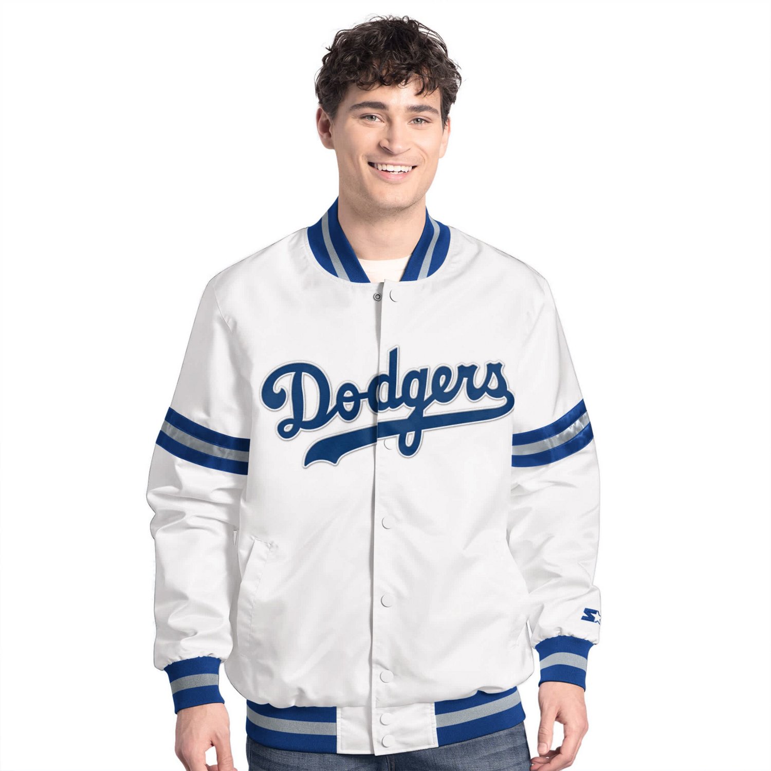 Starter Los Angeles Dodgers Cooperstown Scout Full-Snap Varsity Jacket