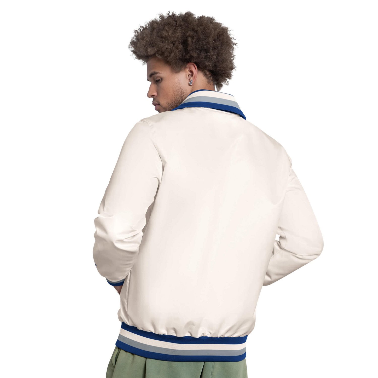 Starter Los Angeles Dodgers The Captain Cooperstown Logo Full-Zip Varsity Jacket - view number 2