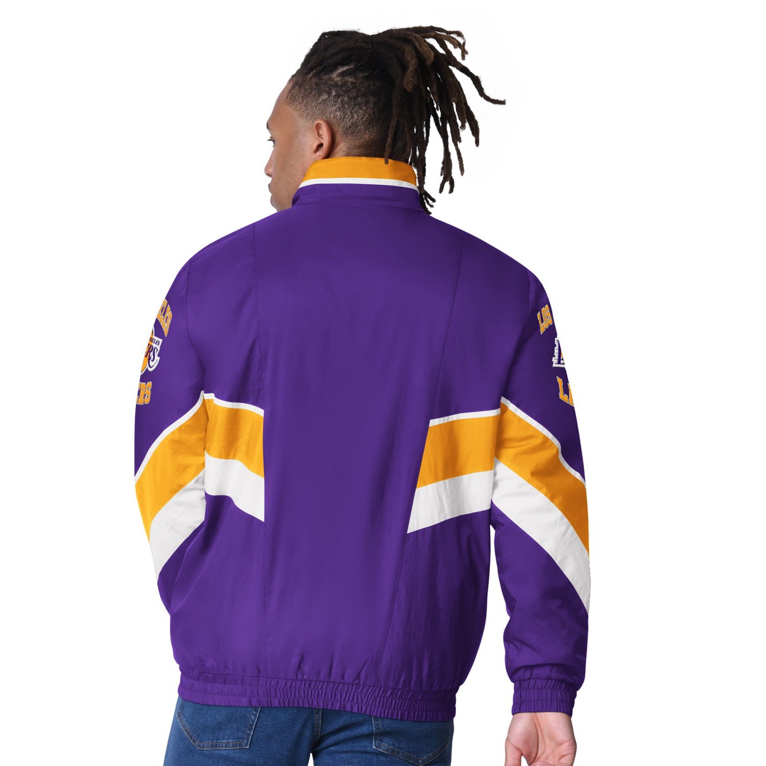 Starter Los Angeles Lakers Captain Oxford Full-Zip Jacket - view number 2