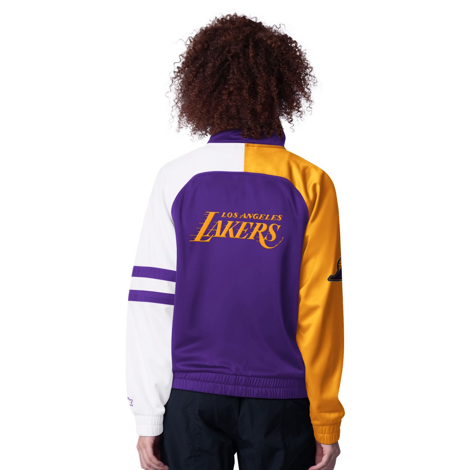 Starter Los Angeles Lakers Line Up Dolman Raglan Full-Zip Track Jacket