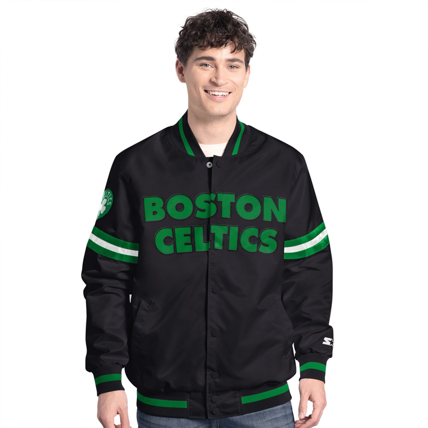 Starter Men's Boston Celtics Varsity Full-Snap Jacket
