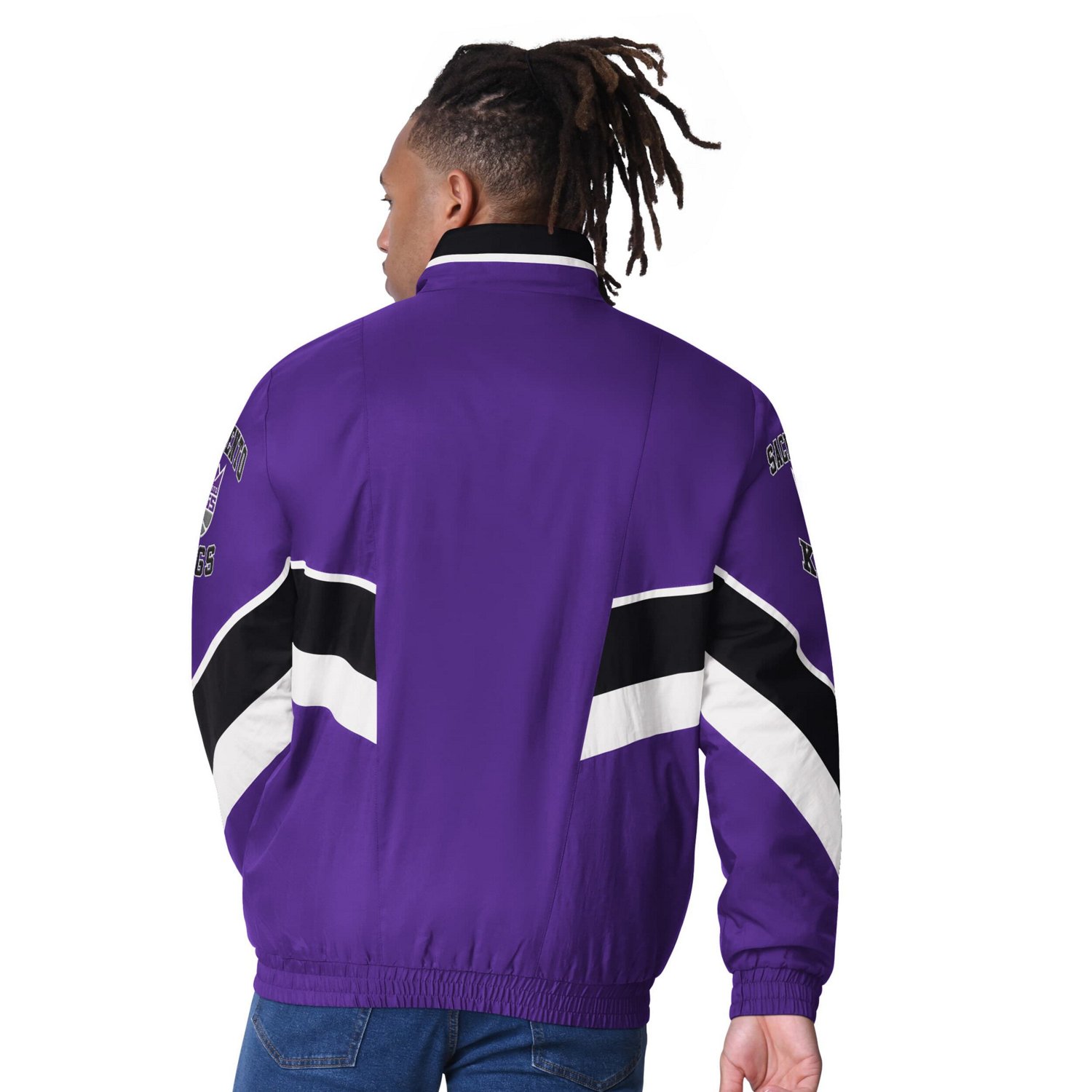 Starter Men’s Sacramento Kings Captain Oxford Full-Zip Jacket - view number 2