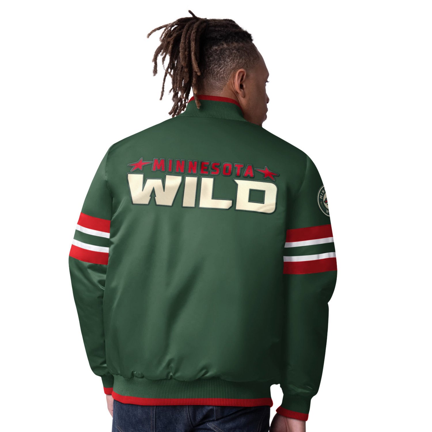 Starter Minnesota Wild Scout I Full-Snap Varsity Jacket - view number 2