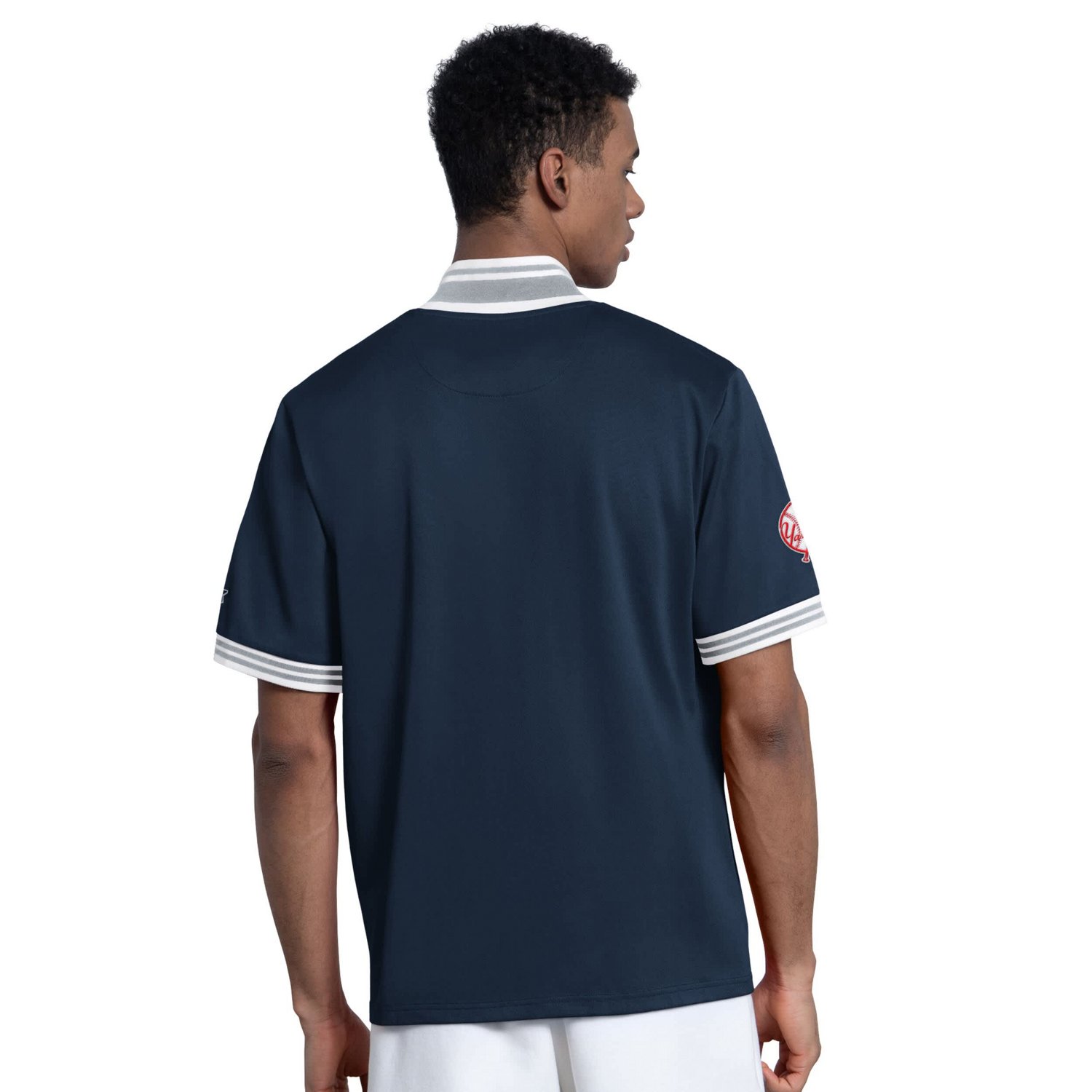 Starter New York Yankees Button-Up Short Sleeve Jacket - view number 2