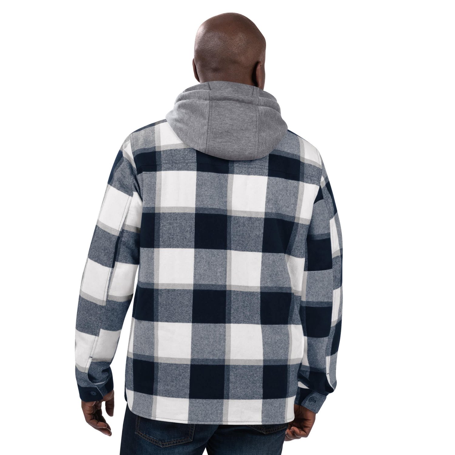 Starter New York Yankees Plaid Full-Zip Hoodie Jacket                                                                            - view number 2