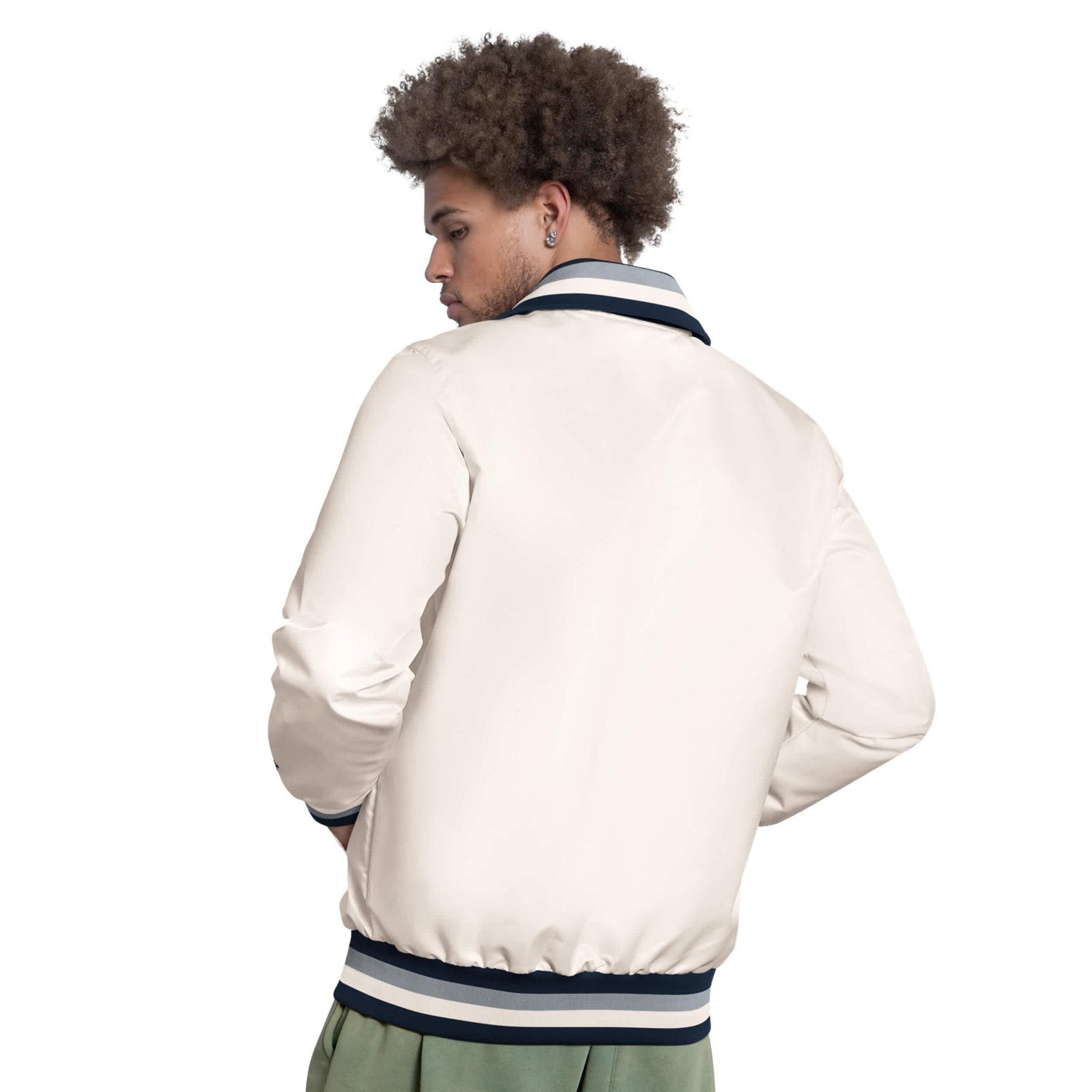 Starter New York Yankees The Captain Cooperstown Logo Full-Zip Varsity Jacket - view number 2
