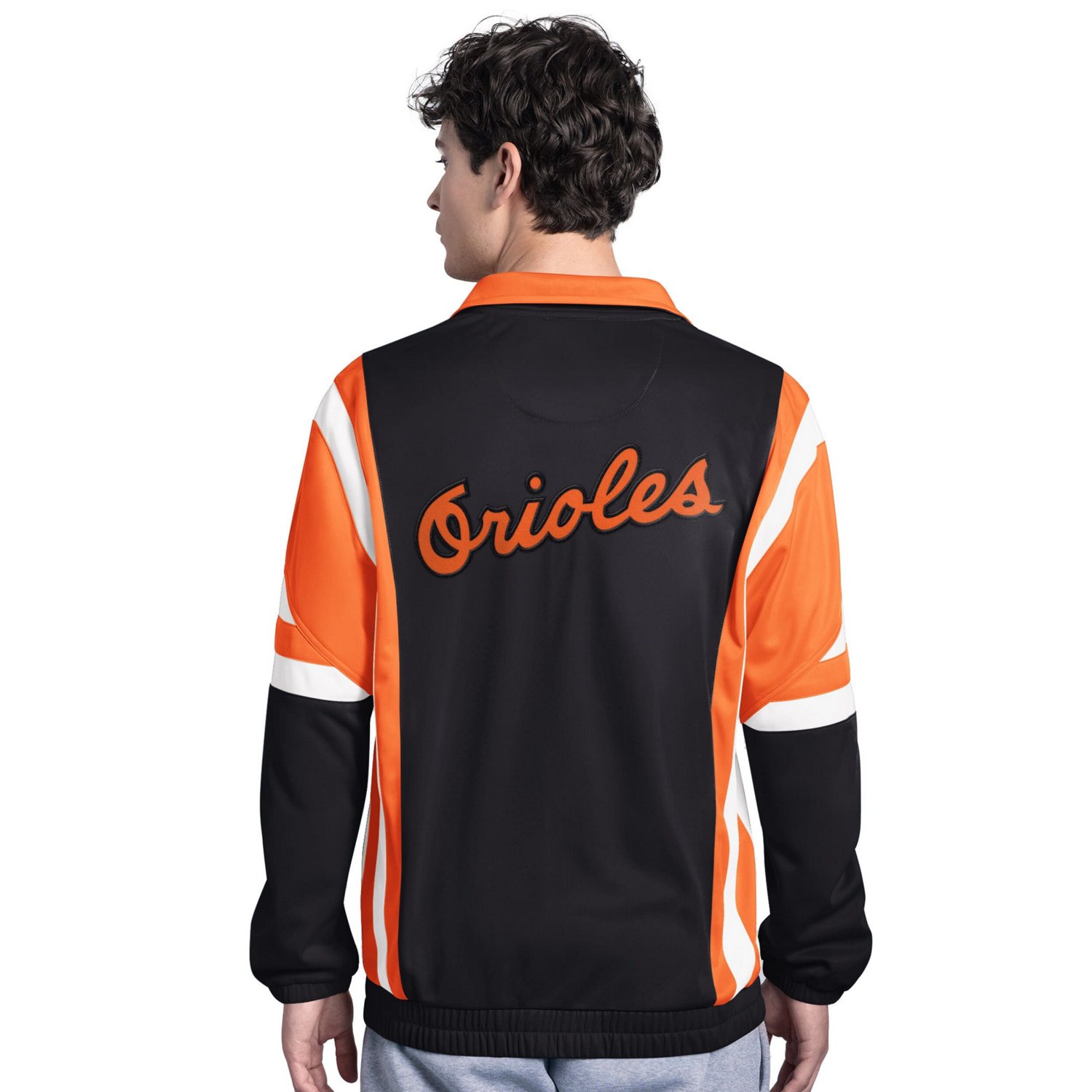 Starter Orange Baltimore Orioles Contender Tricot Full-Zip Track Jacket - view number 2