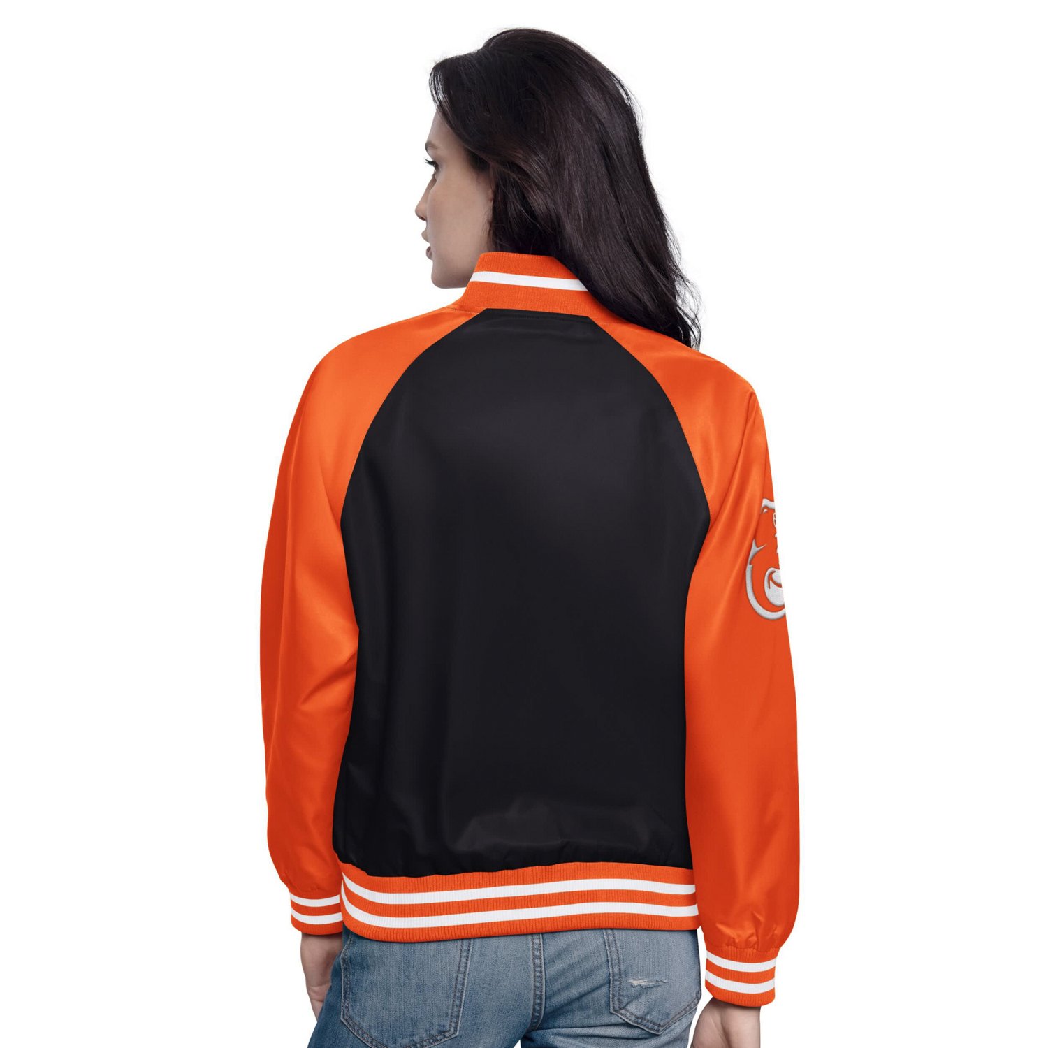Starter Orange Baltimore Orioles Home Run Full-Snap Varsity Jacket - view number 2