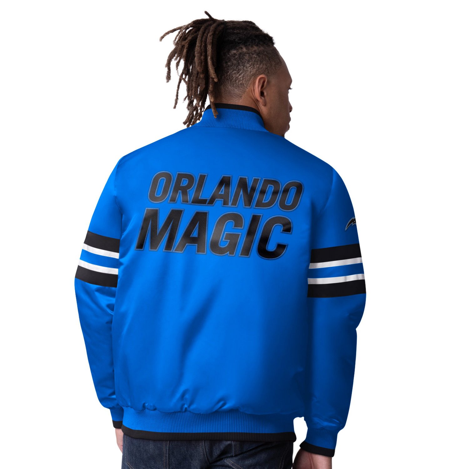 Starter Orlando Magic Scout Varsity Satin Full-Snap Jacket                                                                       - view number 2