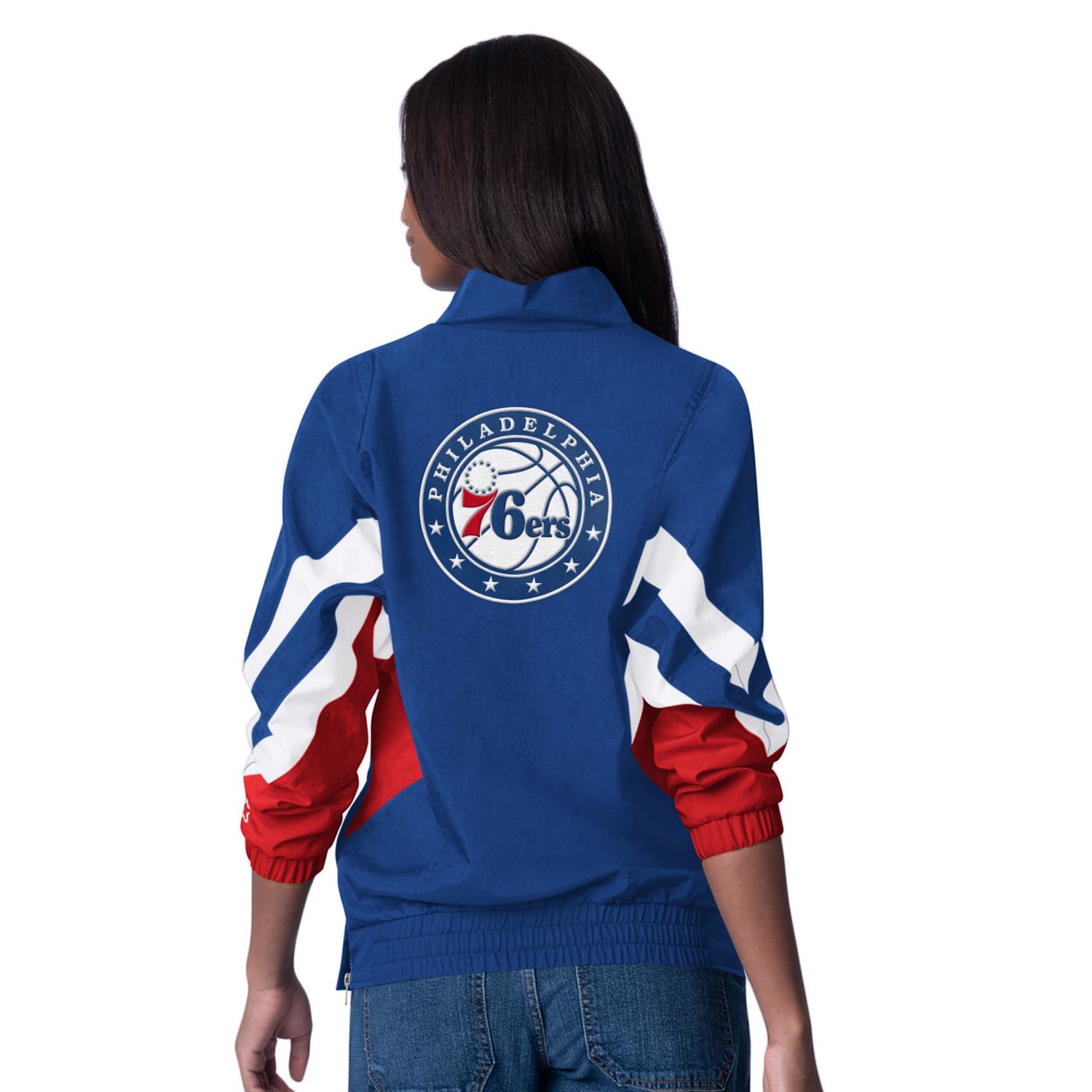 Starter Philadelphia 76ers Renegade Oxford Half-Zip Jacket - view number 2