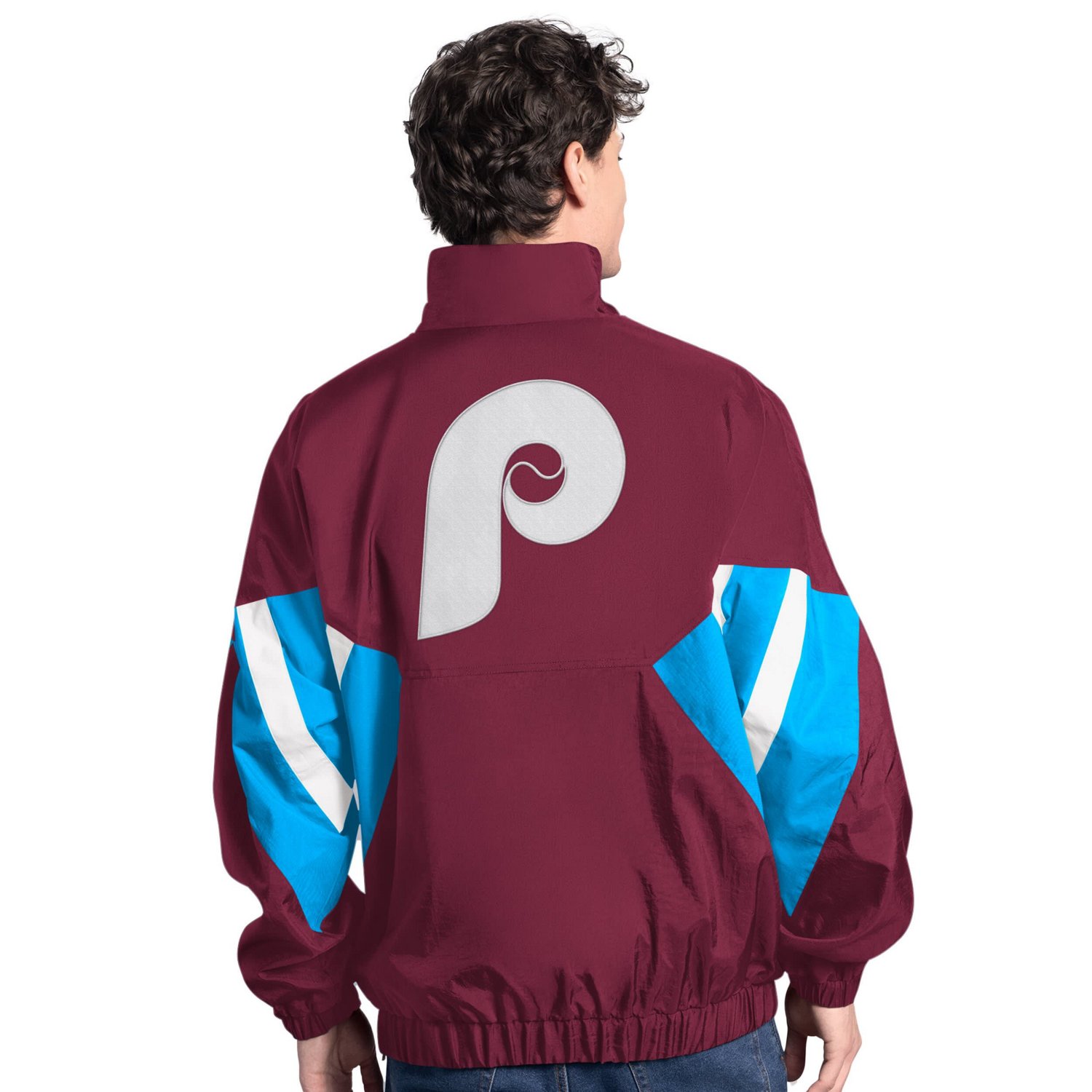 Starter Philadelphia Phillies Cooperstown Chief Half-Zip Pullover - view number 2