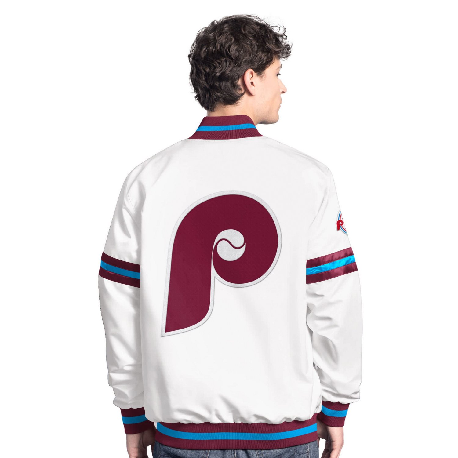 Starter Philadelphia Phillies Cooperstown Scout Full-Snap Varsity Jacket - view number 2