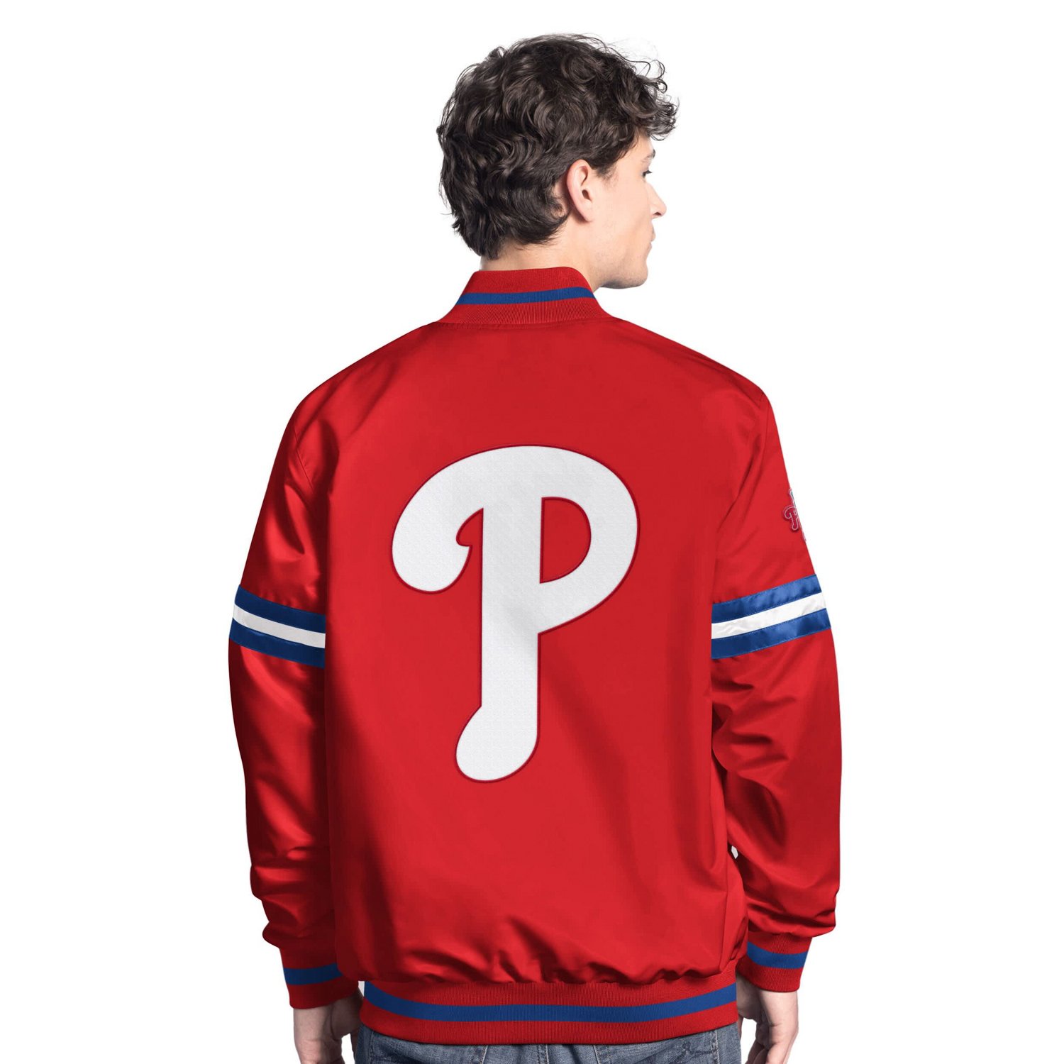 Starter Philadelphia Phillies Scout Full-Snap Varsity Jacket - view number 2