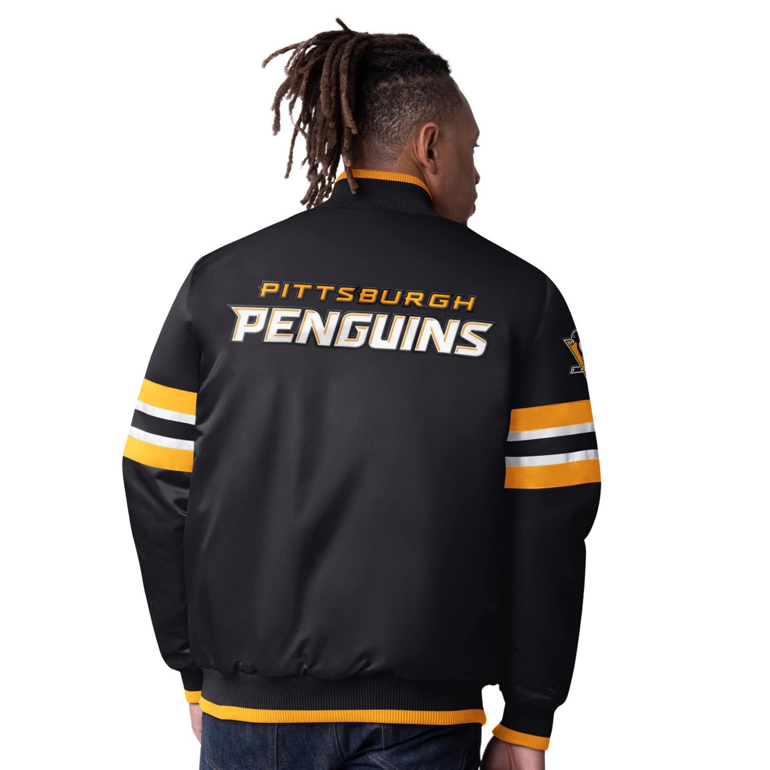 Starter Pittsburgh Penguins Scout I Full-Snap Varsity Jacket - view number 2