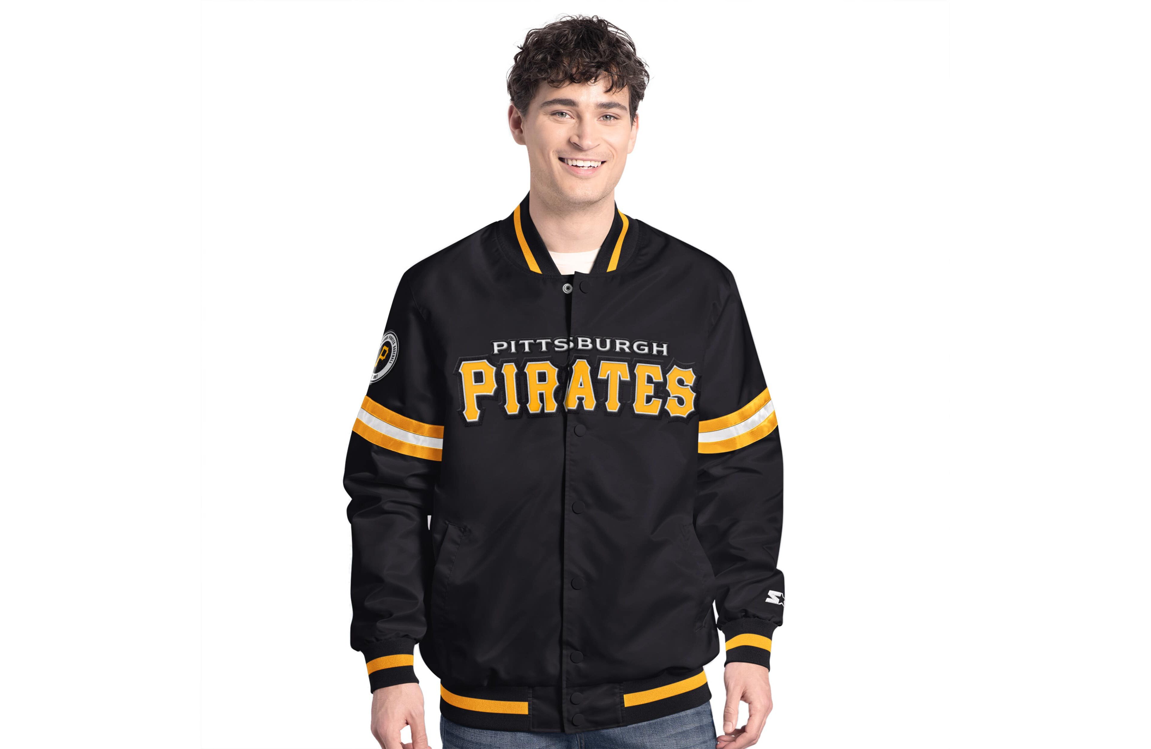 Starter Pittsburgh Pirates Scout Full-Snap Varsity Jacket