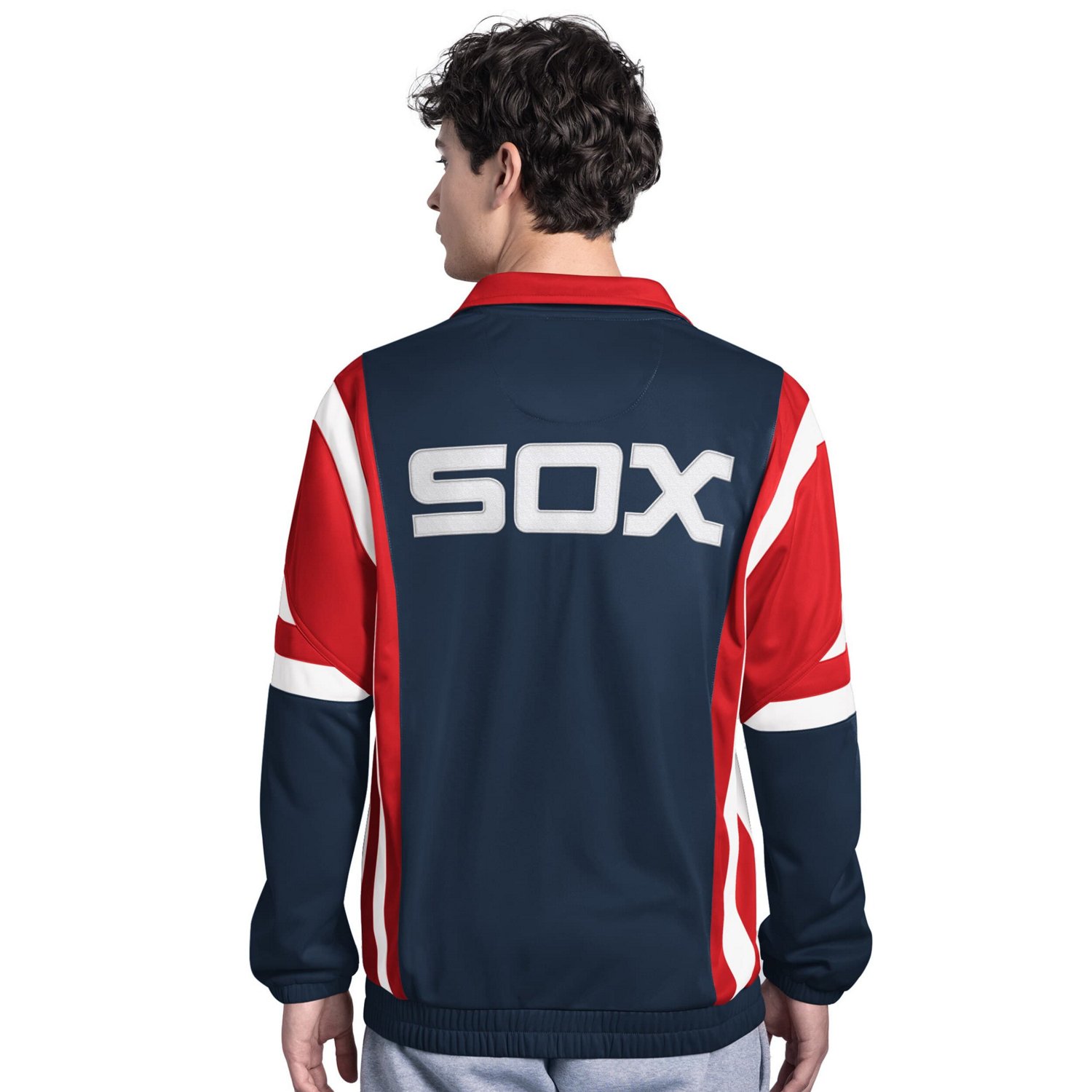 Starter Red Chicago White Sox Contender Tricot Full-Zip Track Jacket